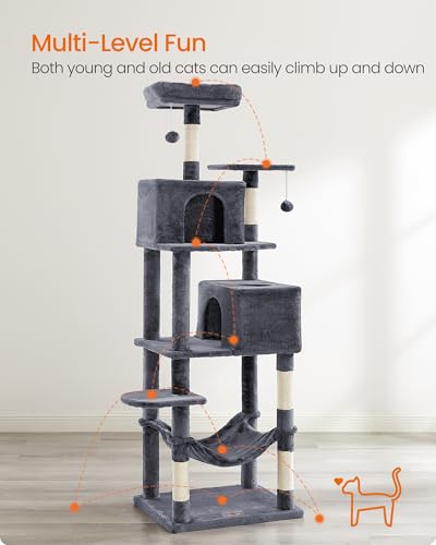 Cat Tree 73.2 (73.2 Inches / Smoky Gray)