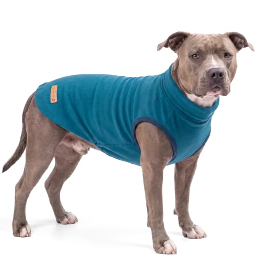 Dog Sweater Soft Fleece Warm Turtleneck Dog Sweaters for Large Dogs (XX-Large / Blue)