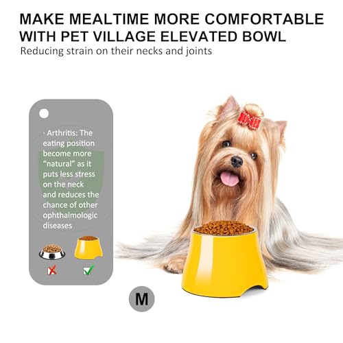 Dog Bowls Cone Friendly Non (Medium(2 Cups) / Yellow)