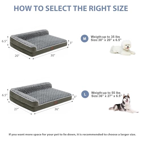 Orthopedic Washable Dog Bed (Dark Green / 36.0"l x 27.0"w x 6.5"th)