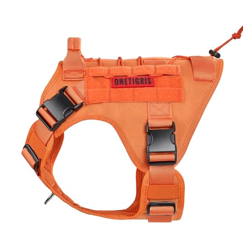Tactical Dog Harness Vest No (XX-Small / Orange)