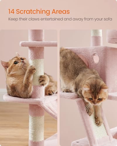 Cat Tree 66.1 (Jelly Pink / L (21.7"L x 17.7"W x 66.1"H))