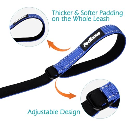Dog Leash Wrist Strap with Lockable Clip for Dog Retractable Leash (Blue / 1 Pack)