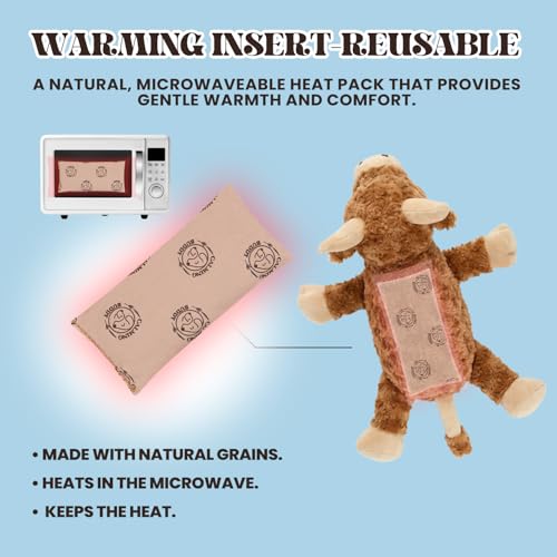 Cow Puppy Heartbeat Toy for Anxiety Relief with Reusable Heat Pack and Lavender - PetSolution