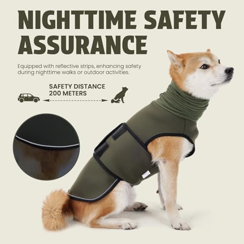 Dog Anxiety Vest and Coat (Ranger Green / Medium)