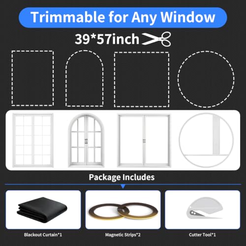 Black Out Curtains Full (39"W x 57"H)