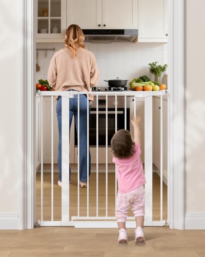 27 36.6 in Wide x 35.5 in High Extra Tall Baby Gate (White / 27-36.6"W x 35.5"H)
