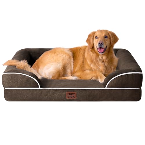 Orthopedic Extra Large Dog Bed (Brown / 44.0"l X 32.0"w X 6.5"th)