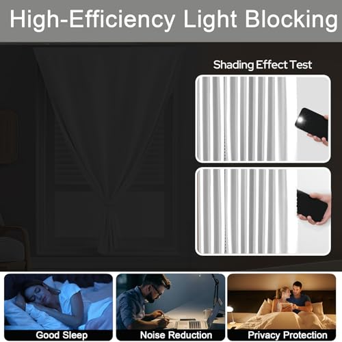 Self Adhesive Curtains (71"W x 72"L (Pack of 1) / White)