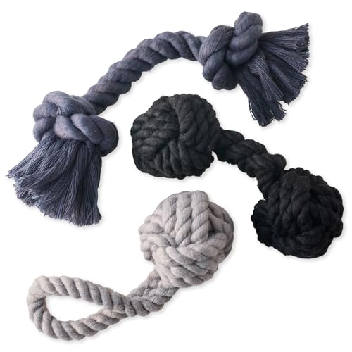 Brady The Rope Tug Toy 3 (Gray Ombre / One Size)