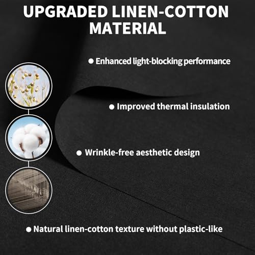 Blackout Window Cover (Black / 57"W x 79"L (Pack of 1))