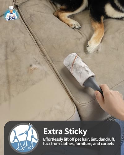 Extra Sticky Lint Roller Pet Hair Remover for Clothes (720 Sheets)