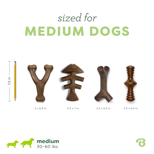 Medium 4 Pack Dog Toys for Aggressive Chewers (Medium / 4 Pack)