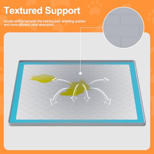 Pee Pad Tray Holder for Dogs (Light Gray / 34"L x 28"W)