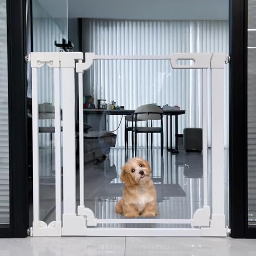 Clear Acrylic Baby Gate 29.52 (White / 29.52-37.79"W)