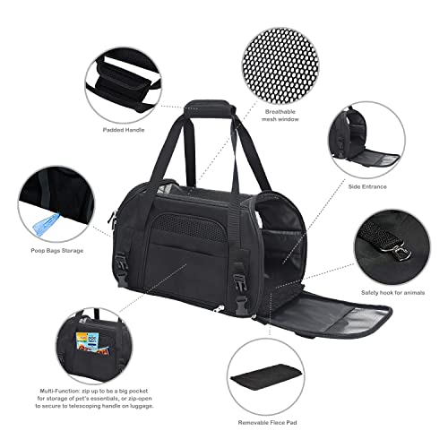 Soft Sided Airline (19.0"L x 10.0"W x 13.0"H / Black)