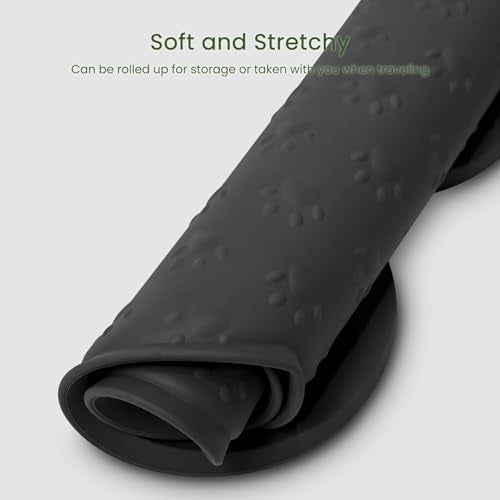 Dog Food Mat Anti (25.6" x 13" / Black)