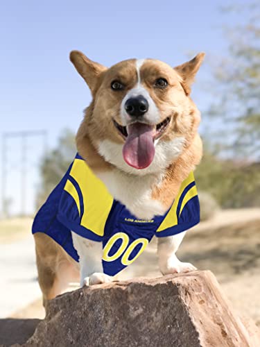 NFL STL-4006-MD LOS ANGELES RAMS DOG Jersey, Medium (Medium / Los Angeles Rams)