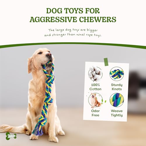 Dog Rope Toy for Medium Dogs (2 Pack-Medium / Medium)