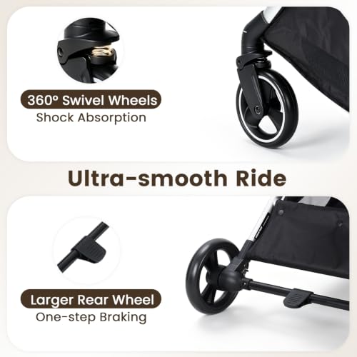 T3 Pro Pet Stroller for Small Dog & Cats up to 44 lbs (Black / T3 Pro)