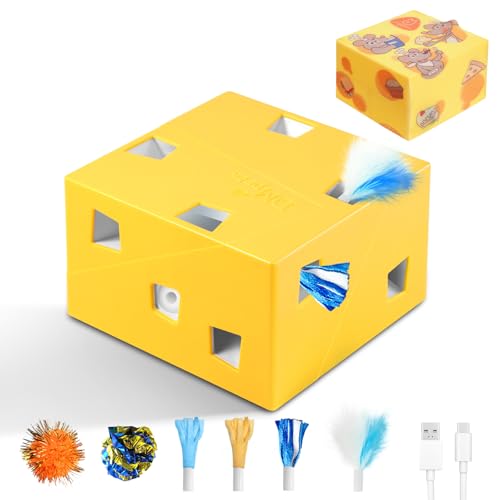 MigiBox Cat Toy with PopSkin (Yellow Plus / X Large)