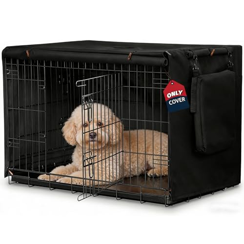 Dog Crate Cover 24in (Black / 24.0"L x 18.0"W x 20.0"H)