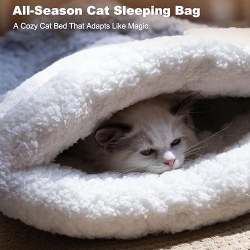 Self Warming Cat Cave Bed (grey)