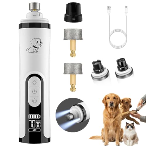 Silent Pets Nail Grinder with 2 Lights and 3 Speeds