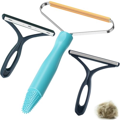 3 Pack Pet Hair Removal Tool (Blue)
