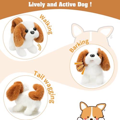 Plush Saint Bernard Toy Puppy Electronic Interactive Dog (Saint Bernard Dog)