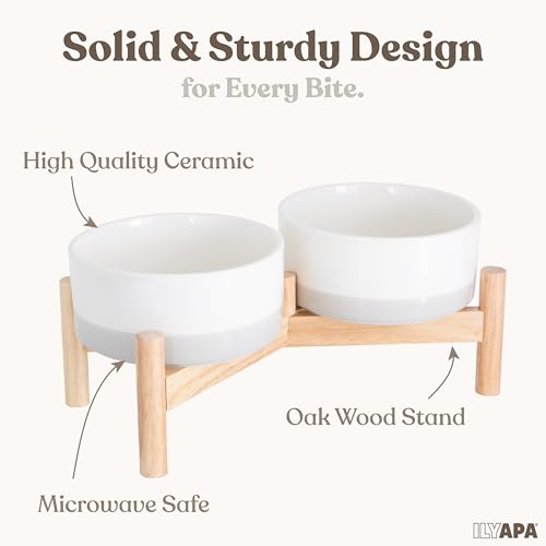 Ceramic Dog Bowls (Gray)