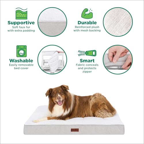 Orthopedic Dog Bed (Large / Light Gray)