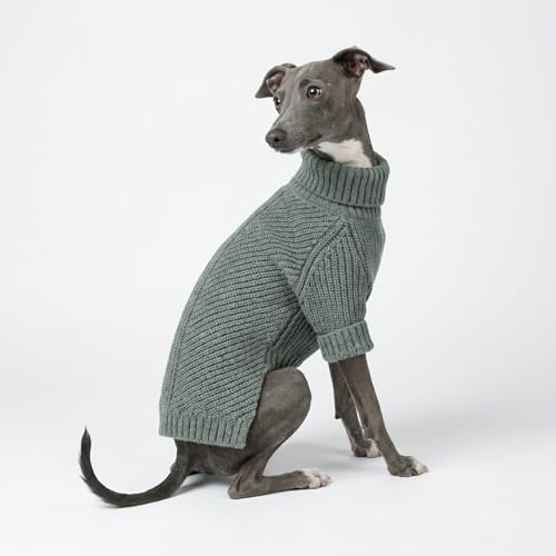 Dog Turtleneck Sweater (X-Small / Heather Grey)
