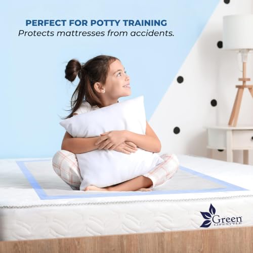 Underpads Training Pet Pee Pads for Dogs (Blue/White / 25 Pack - 30x36)