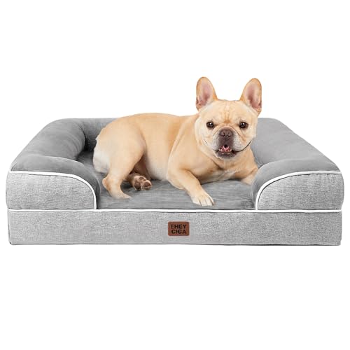 Orthopedic Dog Bed Medium Size Dog (Grey / 30.0"l X 20.0"w X 6.5"th)