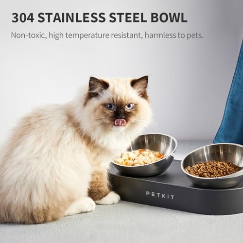 304 Stainless Steel Elevated Cat Bowls&Dog Bowls