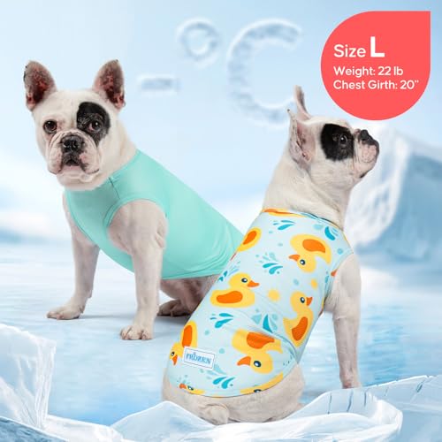 2Pack Dog Shirt for Medium Dogs Soft Breathable T (X-Large (18-30lbs) / 4# Duck+Blue)