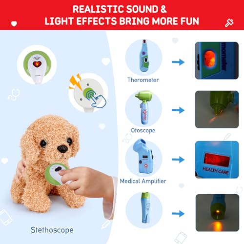 Doctor Kit for Kids with Puppy (Blue with Doll)