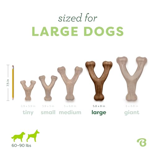 Wishbone Dog Chew Toy for Aggressive Chewers (Large)