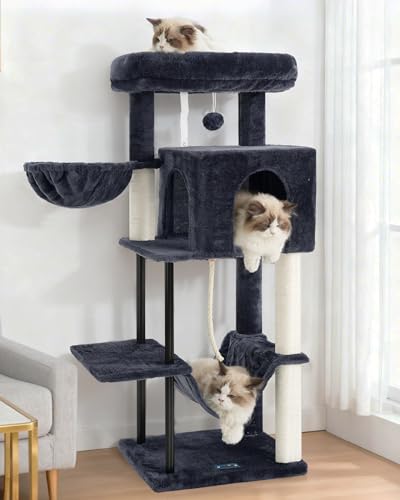 Cat Tree Cat Tower for Indoor Cats (43.3 inches / Smoky gray)