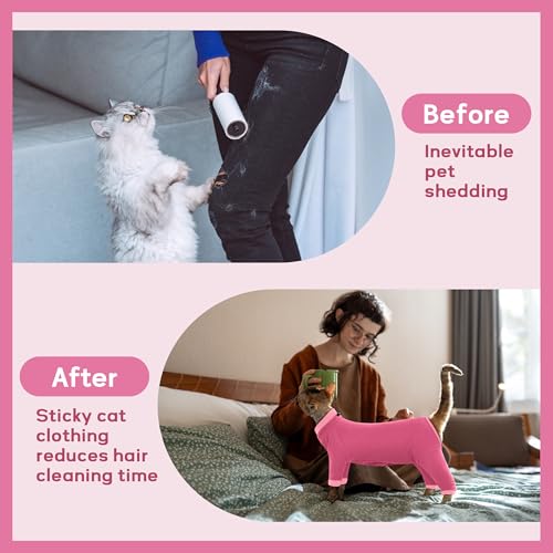 Cat Anti Licking Sweater (X-Small / Pink)