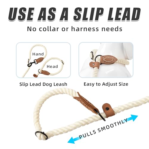 Hands Free Dog Leash (Cream / 7FT Hands Free)