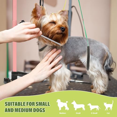 Dog Grooming Arm with Pet Grooming Hammock (Pink)
