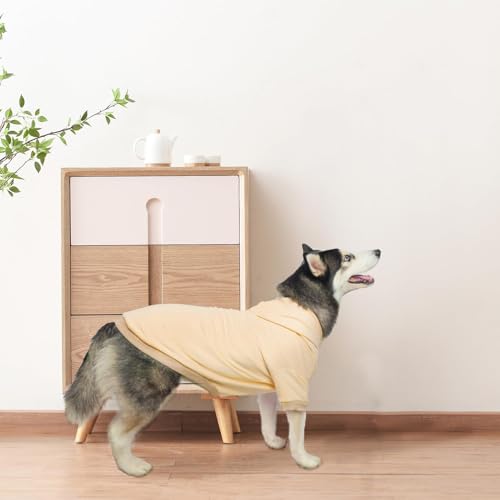 Dog Hoodie for Large Dogs (#2 Beige(Plain) / X-Large (All Breed Sizes))