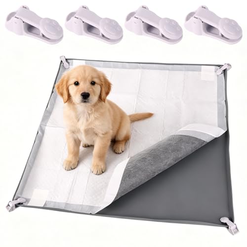 Silicone Dog Pee Pad Holder Fits Up to 24x24 Inch Pee Pads - PetSolution