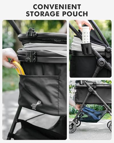 Pet Stroller for Small Dogs and Cats (Small_Slim)
