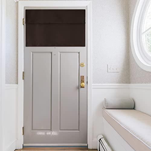 Door Window Curtains for Patio Door (Brown / 26"W x 20"L (Pack of 1))