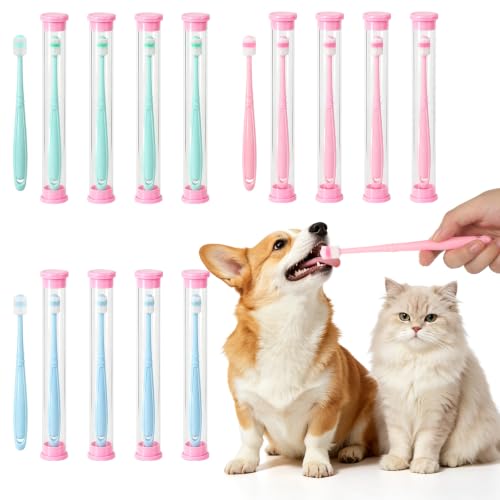 12 Pack Small Dog & Cat Toothbrush