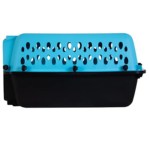 Pet Porter Fashion Dog Kennel 19in (19.0"L x 12.5"W x 10.0"H / Bright Blue)