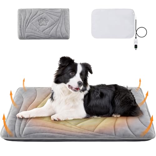 Dog Heating Pad with Washable Cover (L: 35'' x 24'')